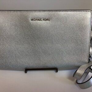 Michael Kors Special Occasion Crossbody Bag in Silver.